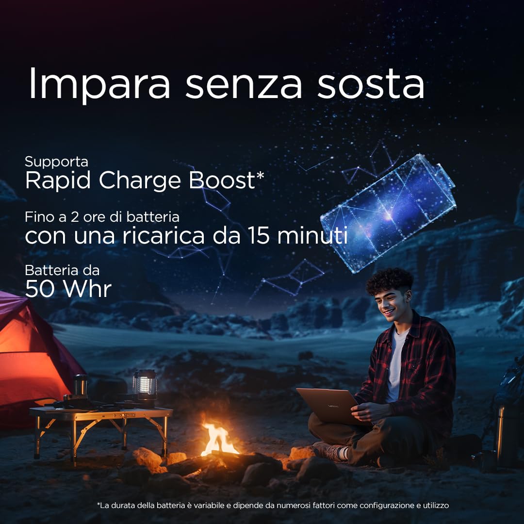 Lenovo IdeaPad Slim 3 Copilot+ PC Notebook 15" IPS (1920x1200) Snapdragon X X1-26-100, 16GB RAM LPDDR5X, 512GB SSD, WiFi 6E, Laptop per Lavoro, Studio, Multitasking - Caricatore non incluso
