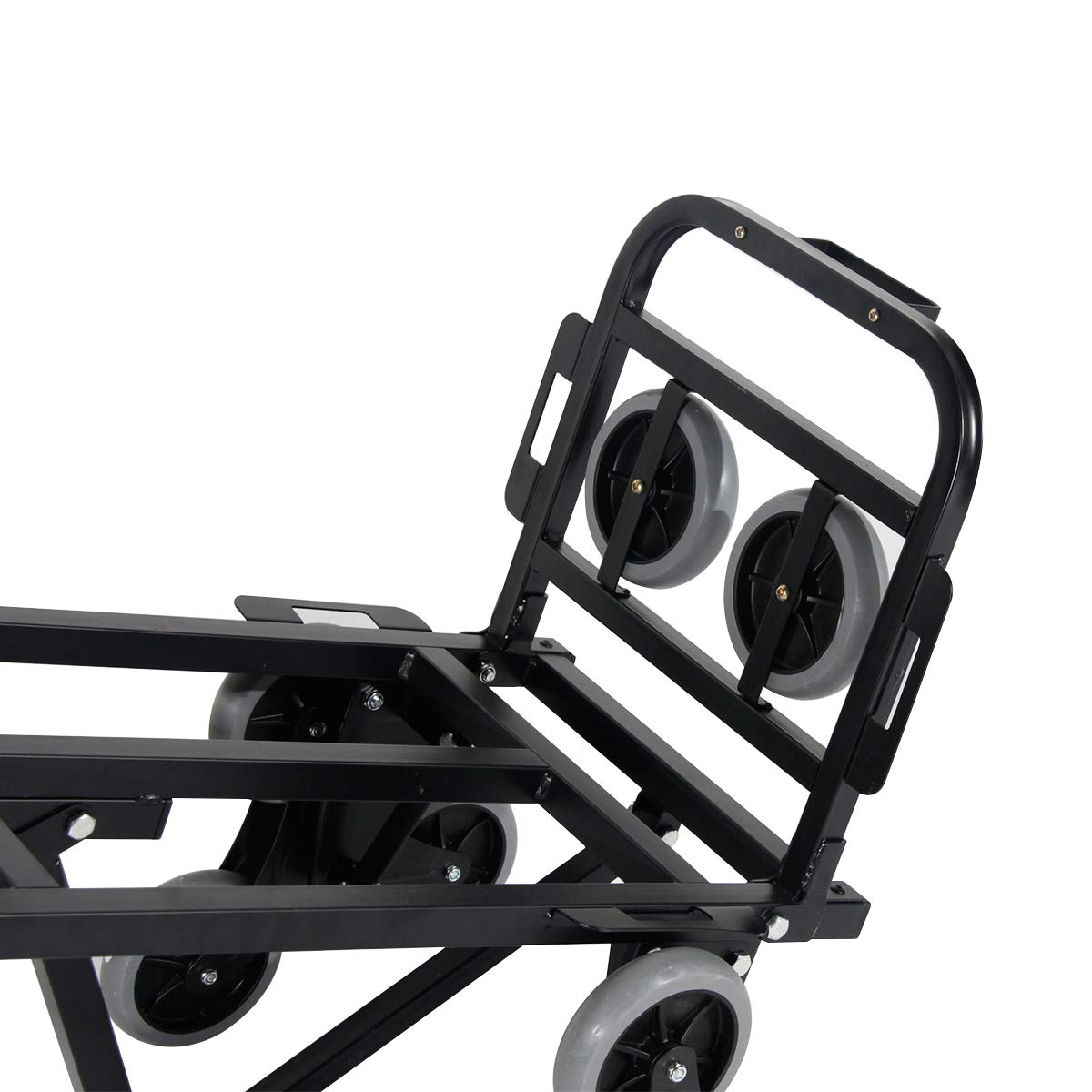 DlandHome Camion di Mano Carrello Pieghevole per Salire le Scale Carrello Portapacchi Portatutto Portasacchi