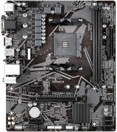 Image of Gigabyte A520M S2H (AMD Ryzen AM4 /MicroATX /4+3 Phases Digital PWM /Gigabyte Gaming GbE LAN /NVMe PCIe 3.0 x4 M.2 /3 Display Interfaces /Q-Flash Plus /RGB Fusion 2.0 /Motherboard) (Pack of 10)