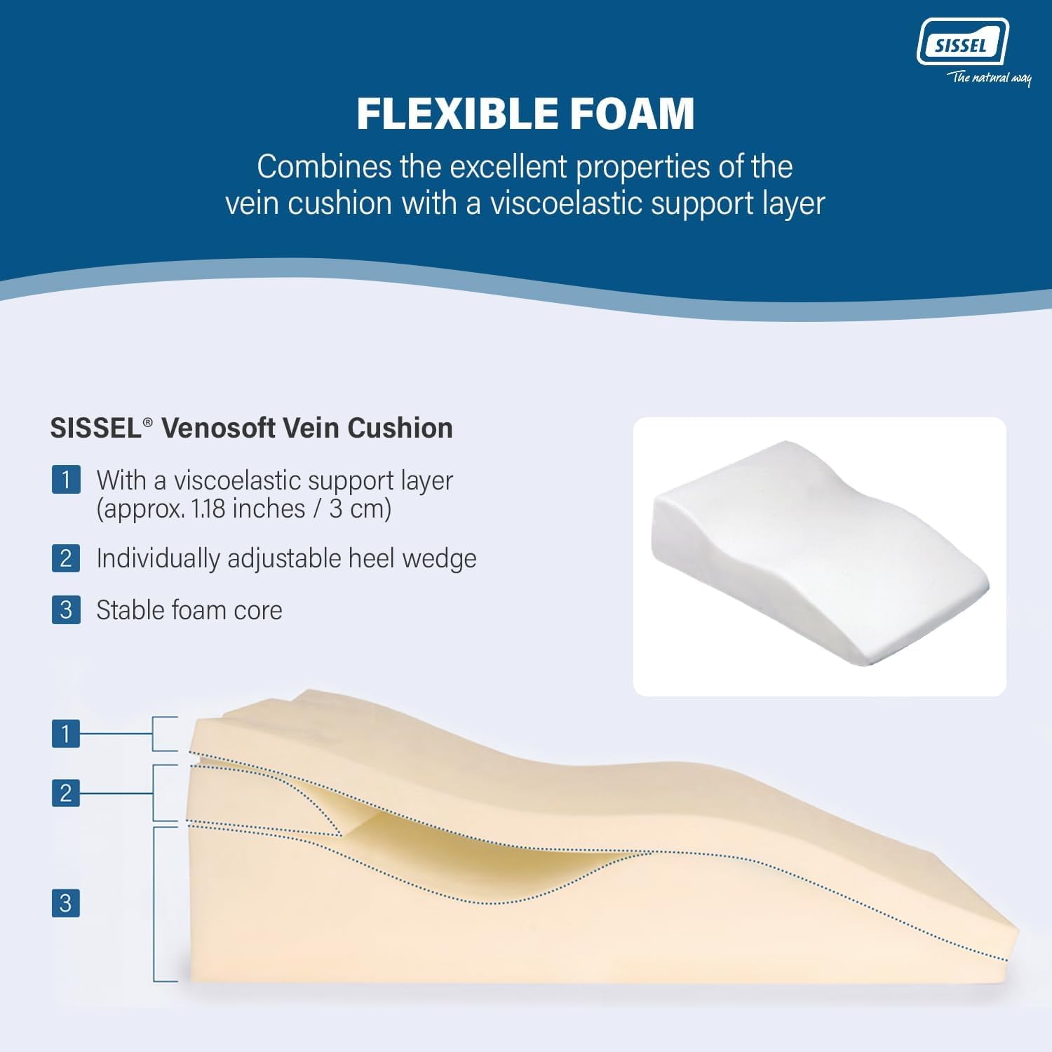 SISSEL Venosoft, Cuscino Unisex Adulto