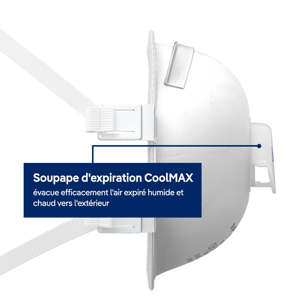 Dräger X-plore 1330 V FFP3 Masques respiratoires jetables anti-poussière avec valve pour particules toxiques/fumées/agents pathogènes/aérosols