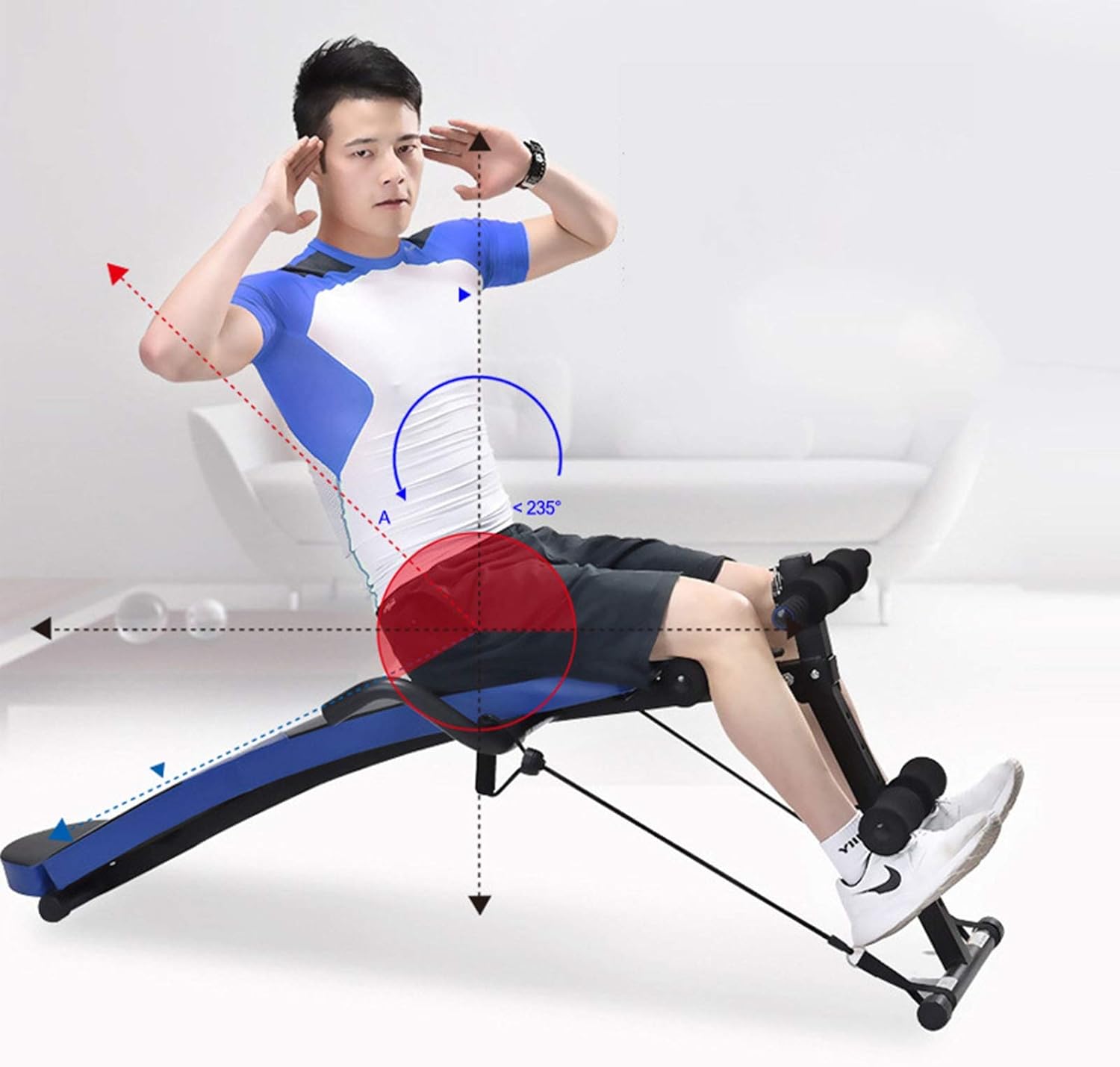 Weight Bench Weight Bench Foldable Sit Up Bench Home Training Gym Flat/Incline/Decline Bench for Full Body Workout