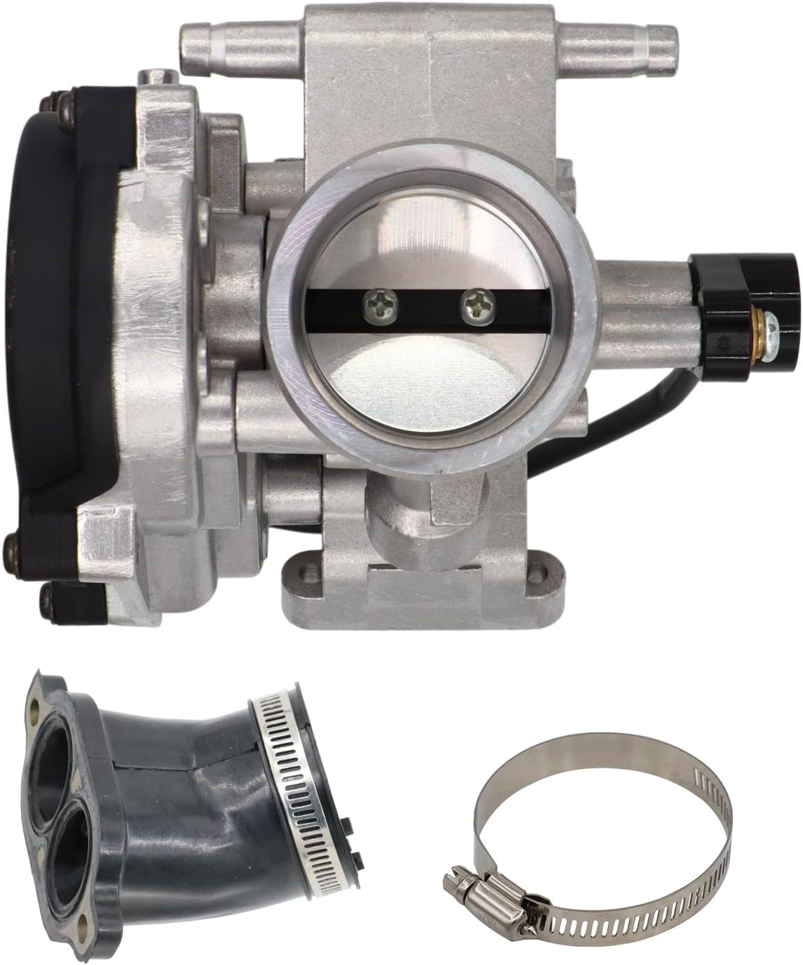NENKUTEN Throttle Body with Intake Manifold Boot 2203925 1203160 for Polaris Ranger XP 700 2006-2009 4x4 6X6 700 EFI CREW R07RH68AD R06RD68AA R07RH68AD R08RF68AD AF AZ Throttle Bodies 2203925 1203160