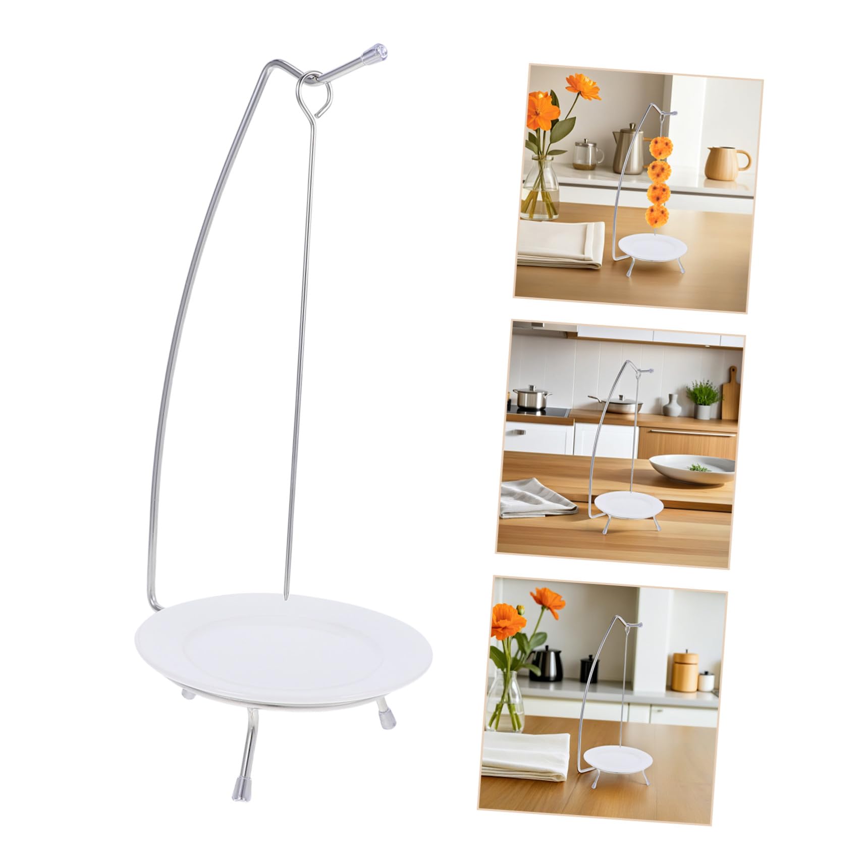 Mipcase Juego de Brochetas para Carne de Acero Inoxidable Soporte Resistente a Altas Temperaturas Adecuado para Cenas Familiares y Reuniones al Aire Libre