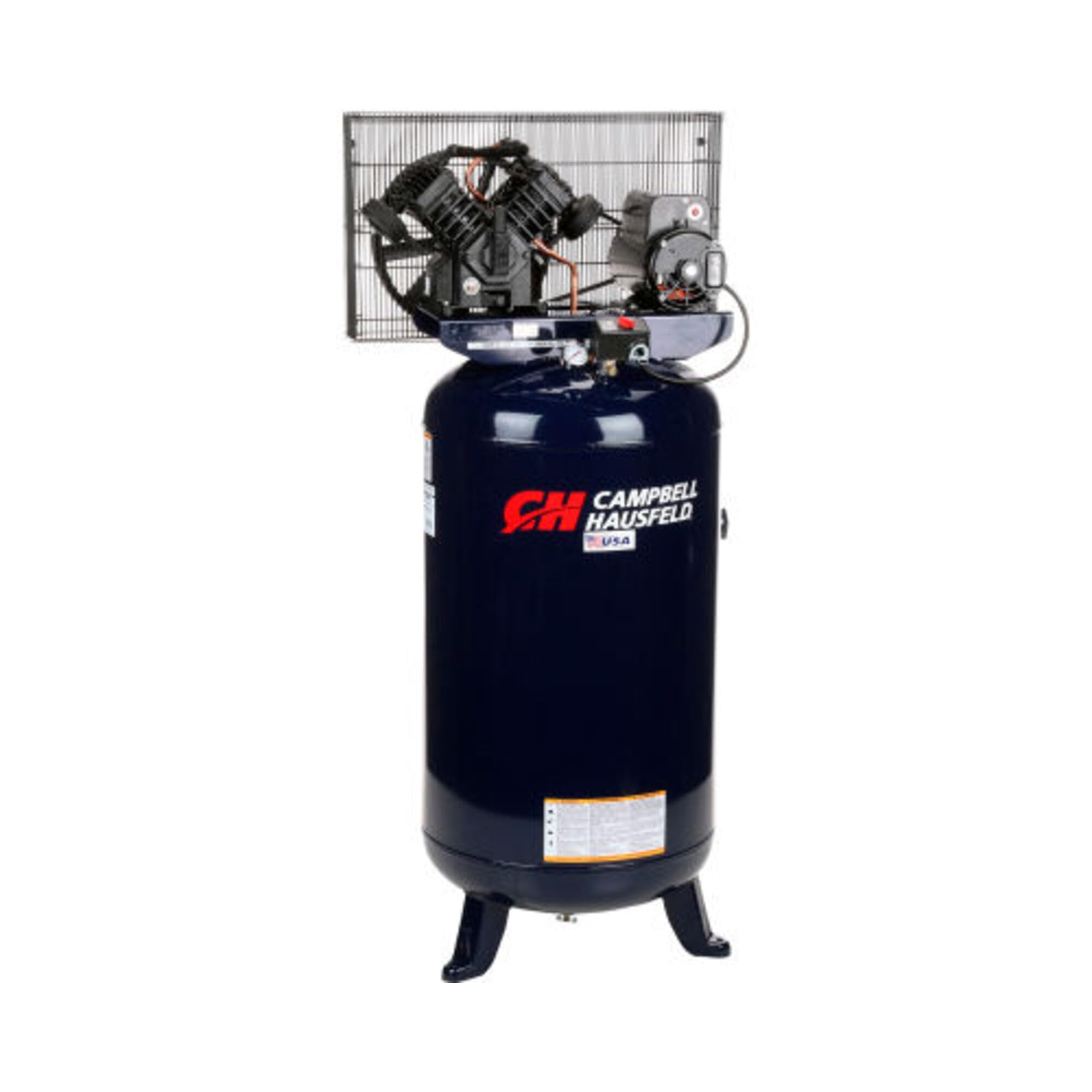 Air Compressor, 80 Gallon, Vertical Compressor, Single-Stage, 16CFM, 5HP, 1PH (Campbell Hausfeld TQ3104)