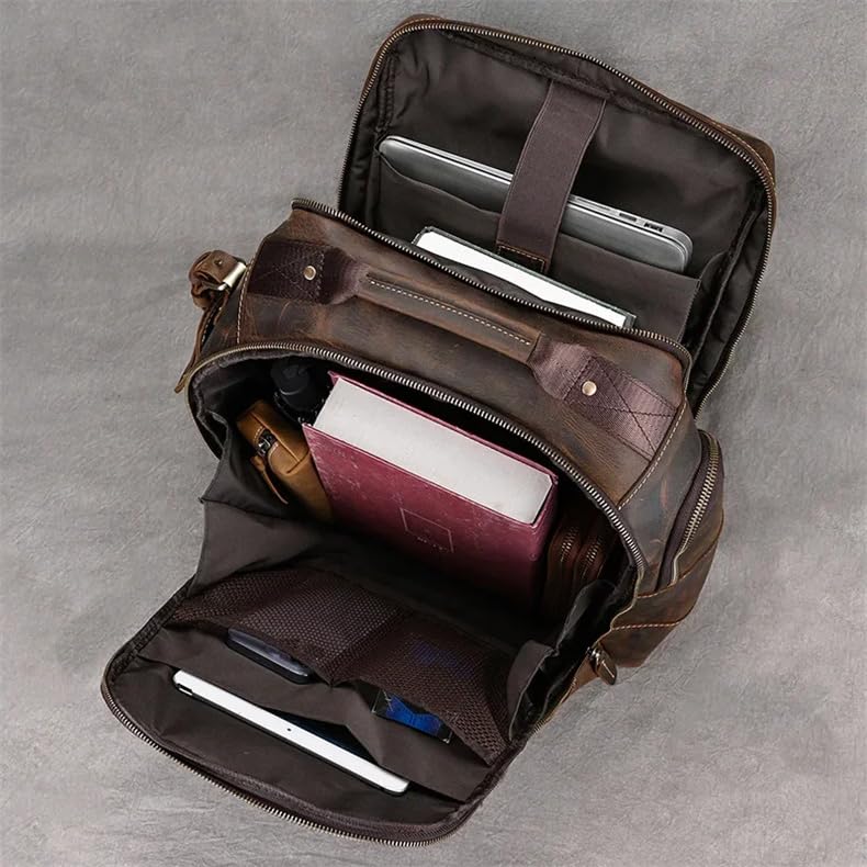 Sac à dos voyage cuir protégeant votre ordinateur portable - 7