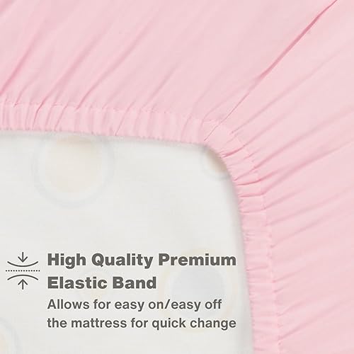 Miniatura 8 de Paquete de 2 sábanas bajeras para cuna para niños en 100% algodón de punto jersey, sábanas para colchón de cuna para niño en temas celestiales, azul