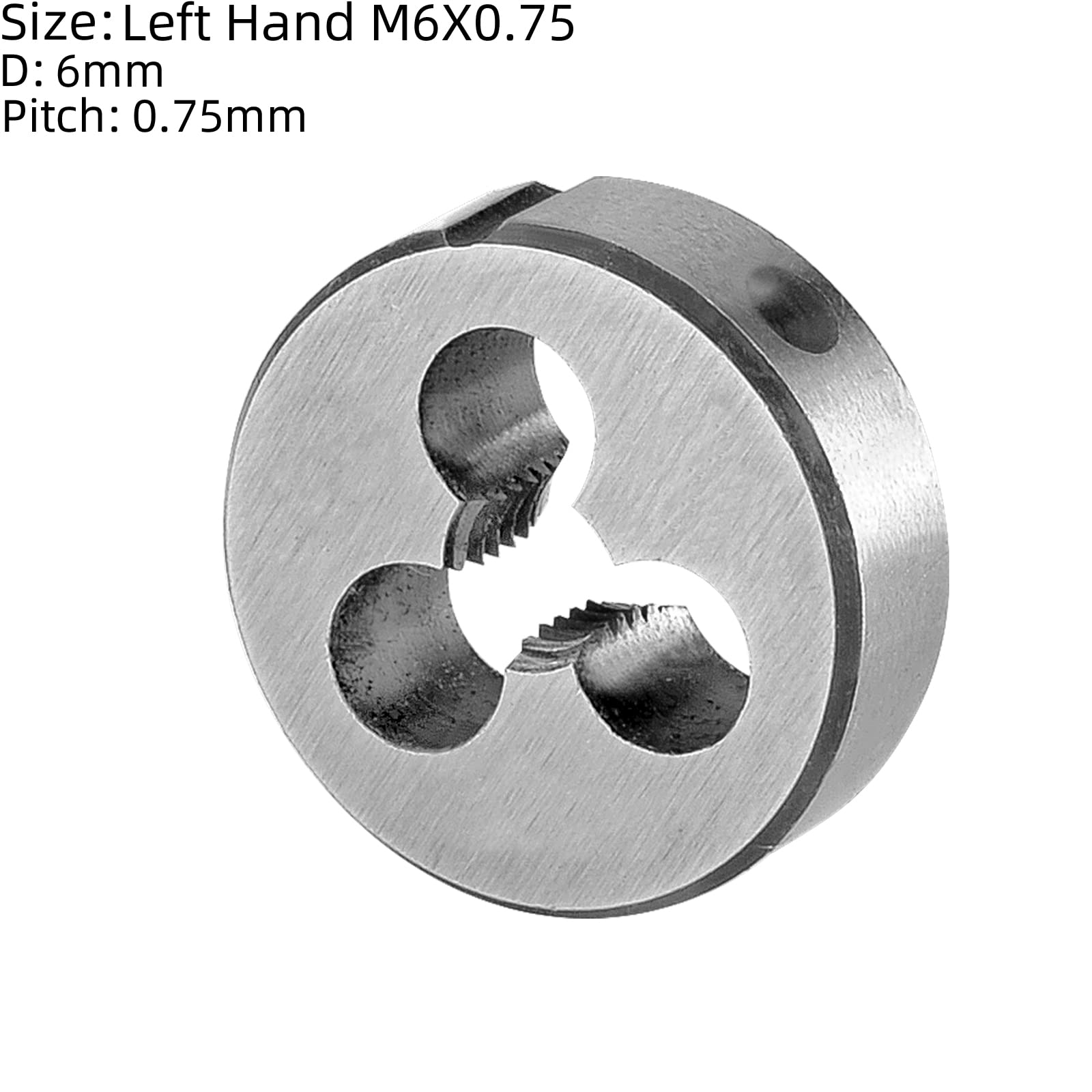 Burkit Maschio Filettatura Maschiatore HSS M12 X 0.5 Per Filettatura Sinistra - In Acciaio Rapido, Per Metalli Come Ottone E Acciaio Maschio Per Metalli