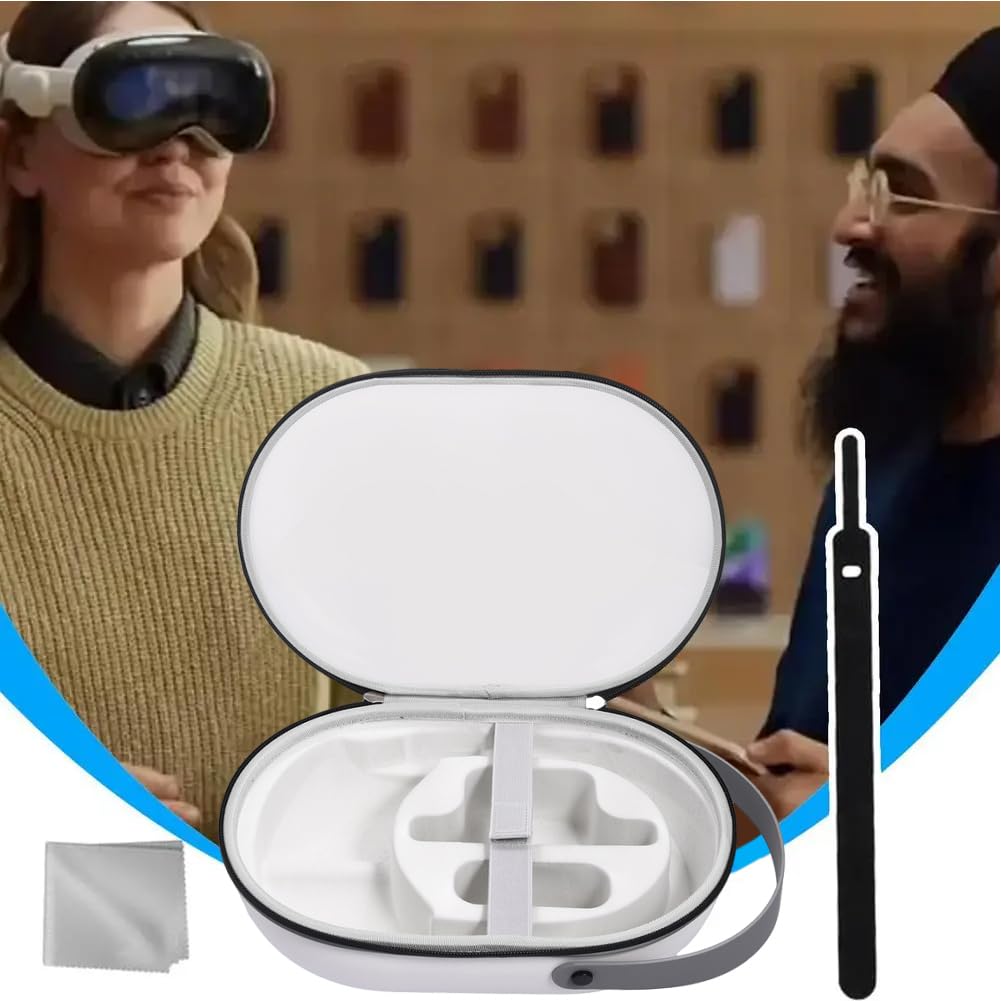 Borsa Protettiva for Occhiali Vision Pro Custodia Rigida Antiurto Custodia Antigraffio Adatta for Viaggi e Stoccaggio a Casa
