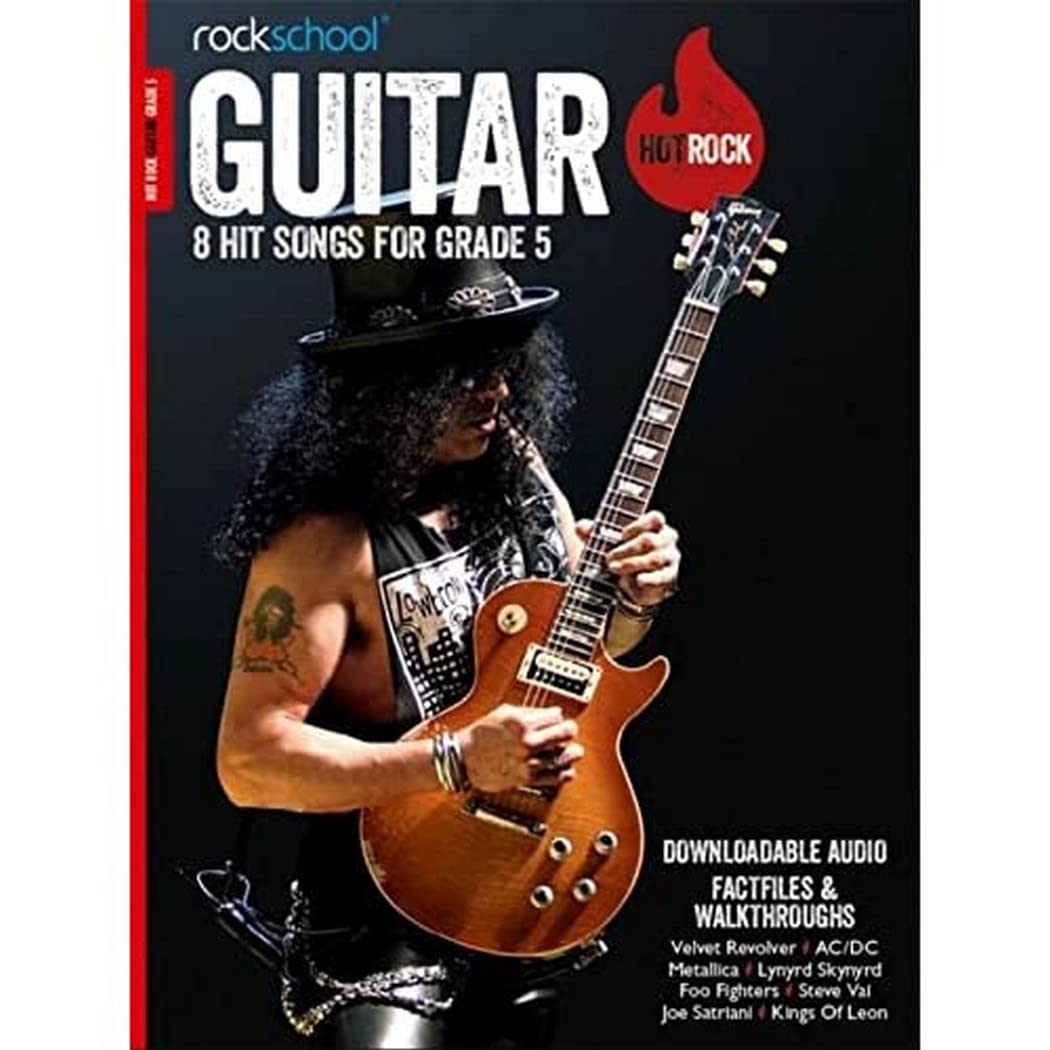 Rockschool: Hot Rock Guitar - Grade 5 (Book/Audio Download) Paperback – 12 Feb. 2016