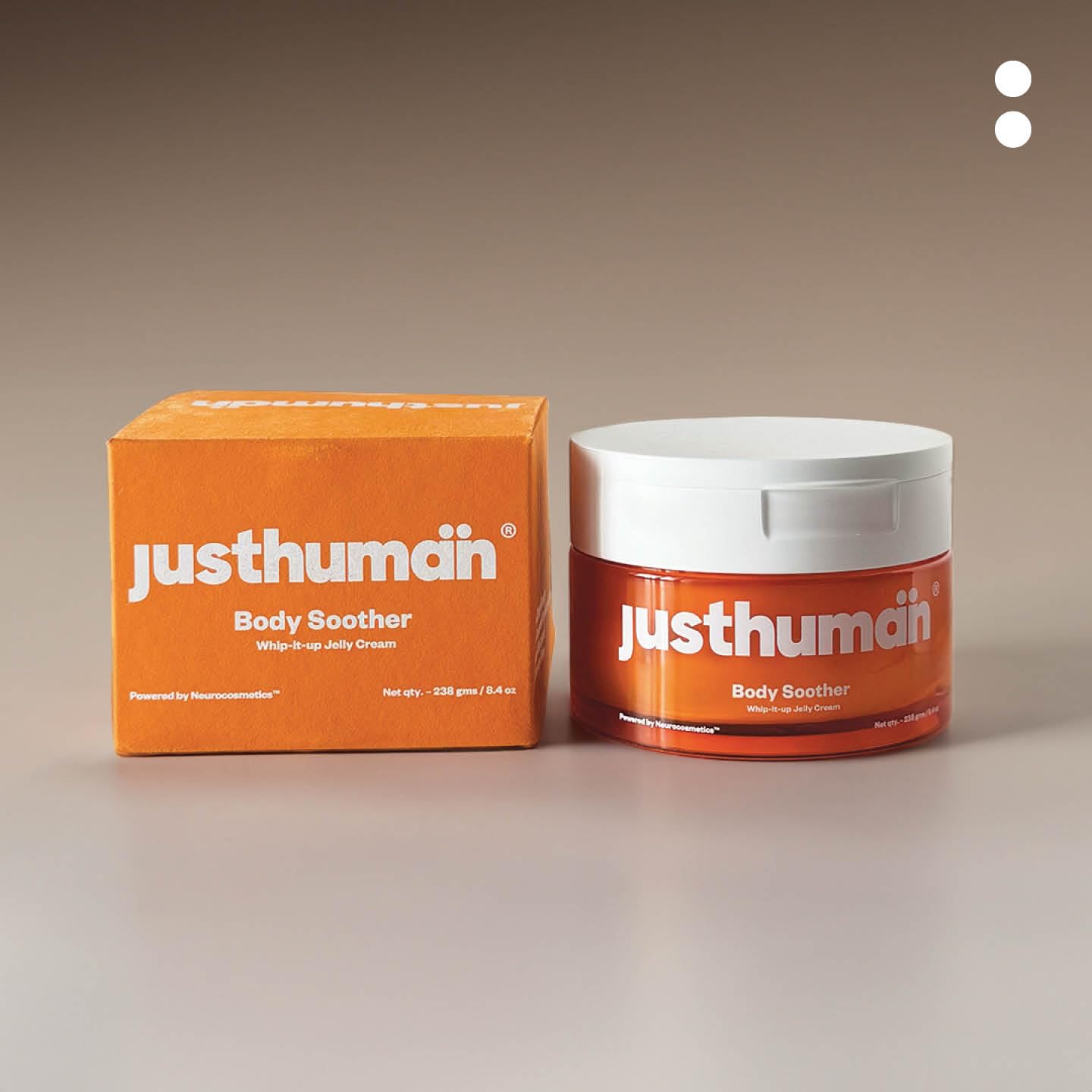 Justhuman Whip-it-up Jelly Cream - Deep Moisture Body Soother with Aloe Vera, Shea Butter, Centella Asiatica, Collagen & Vitamin E for Hydrated, Soft & Radiant Skin - 238g