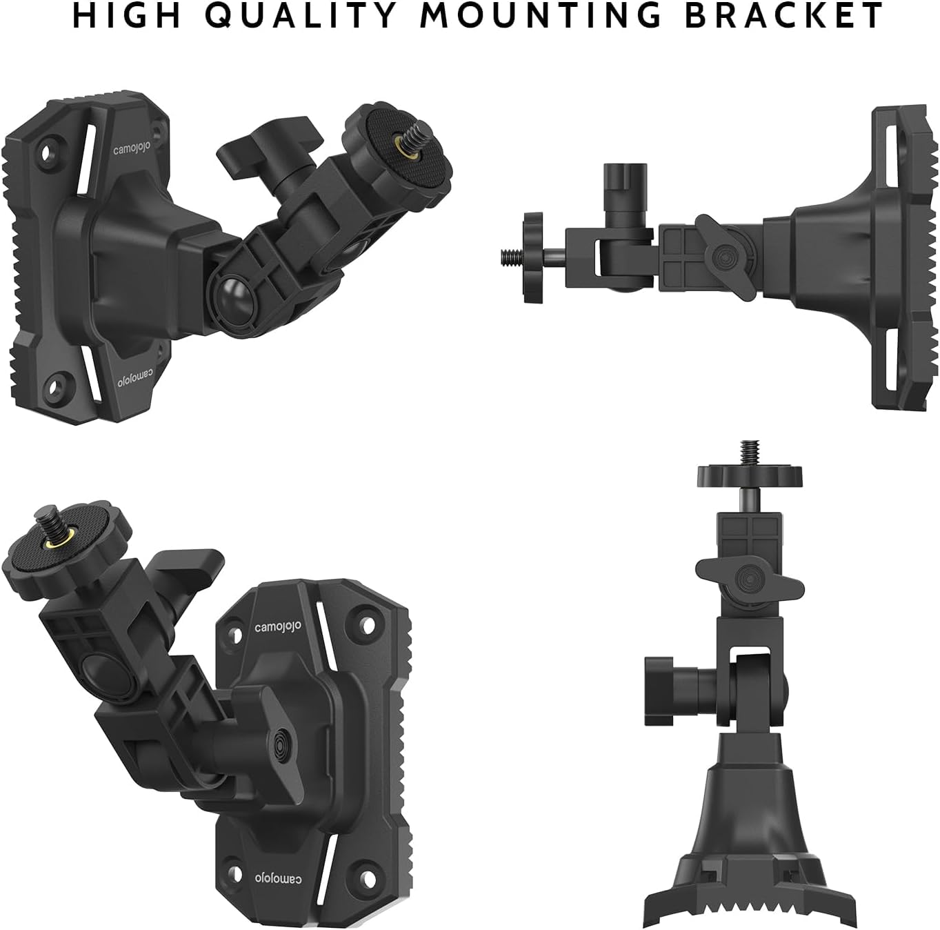 Soporte de montaje para cámaras de sendero con inserto roscado de 1/4 a 20, soporte ajustable giratorio de 360° para accesorios de equipo de caza al aire libre, soporte de cámara de juego, soporte