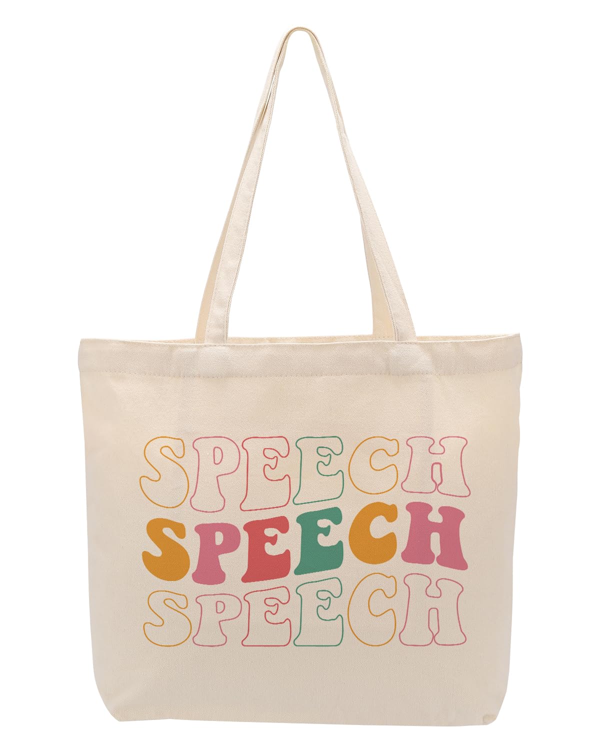 NGZS Funny Gifts Social Worker Teacher Speech Physical Occupational Therapist Gifts Canvas Tote Bag for Christmas Birthday