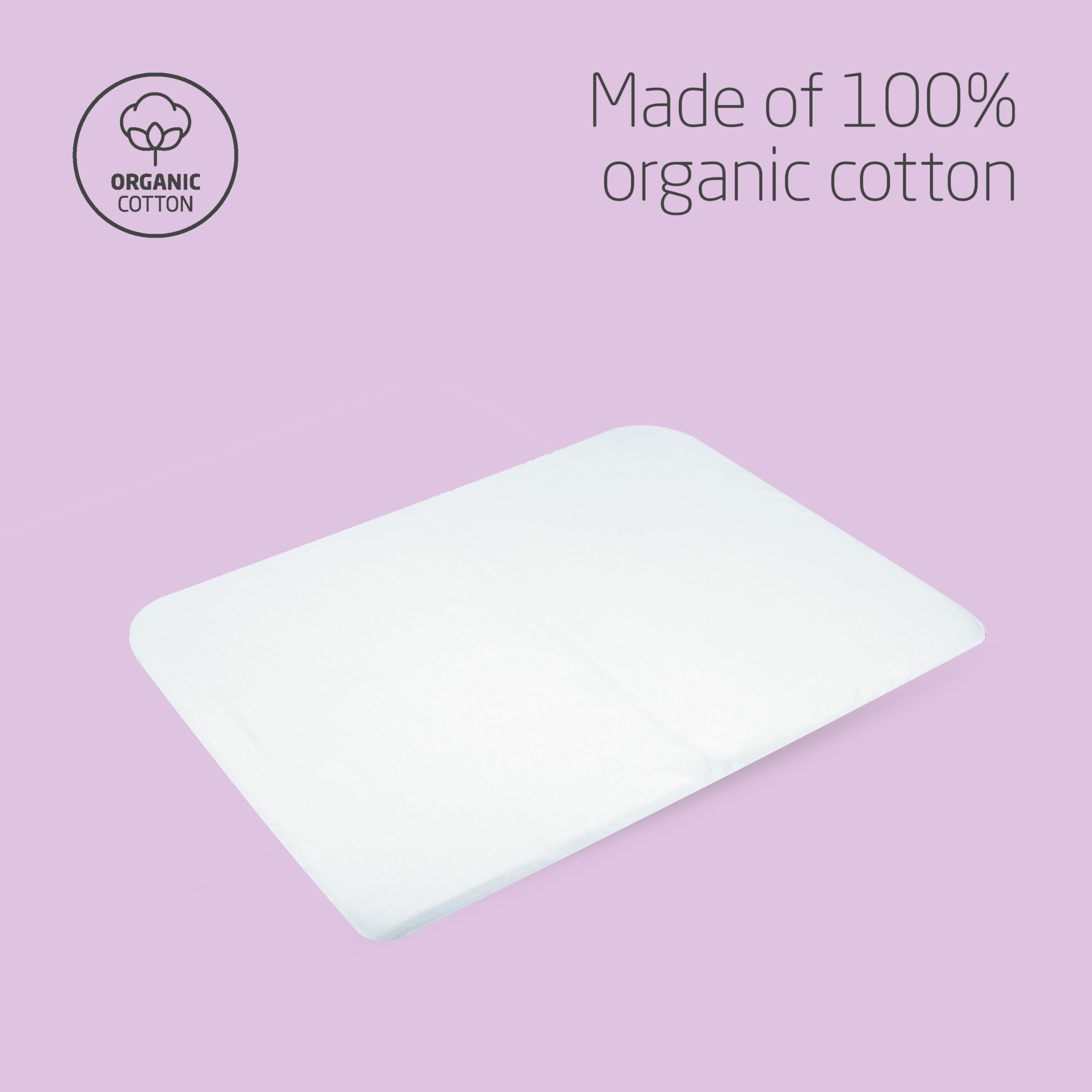 Maxi-Cosi Swift Toddler Fitted Sheets, 2-Pack Cotton Sheets for Maxi-Cosi Swift Travel Cot & Playpen Mattress, Soft & Breathable, Secure Fit with Velcro Strap Holes, Machine Washable, 6M - 3.5Y, White 1