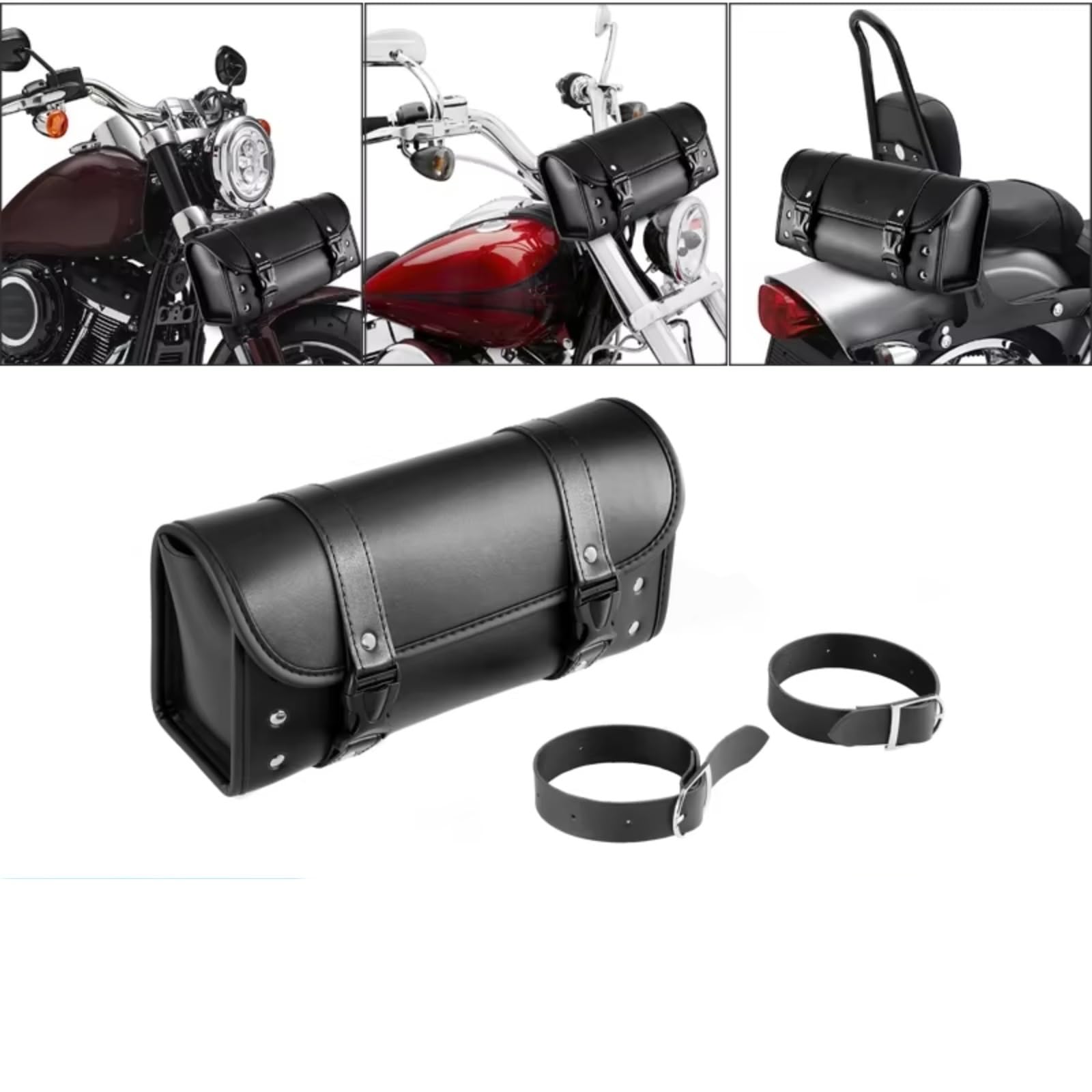 Borse Laterali Universali Moto Manubrio Anteriore/Posteriore Sissy Bar Borsa Porta Attrezzi Impermeabile Con Fibbia A Sgancio Rapido Sacche Moto