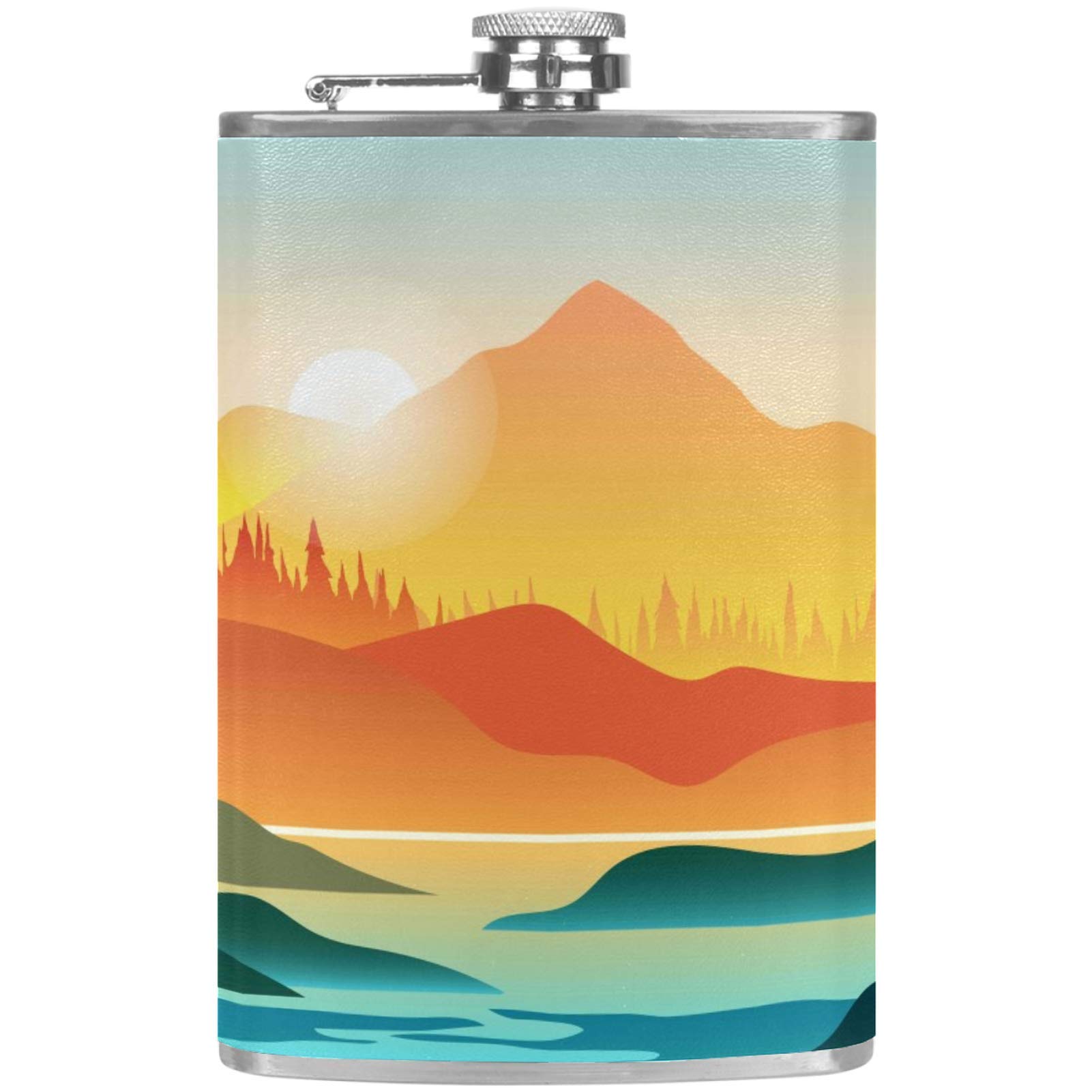Flasque à whisky en cuir véritable et son entonnoir de précision pour buveurs exigeants