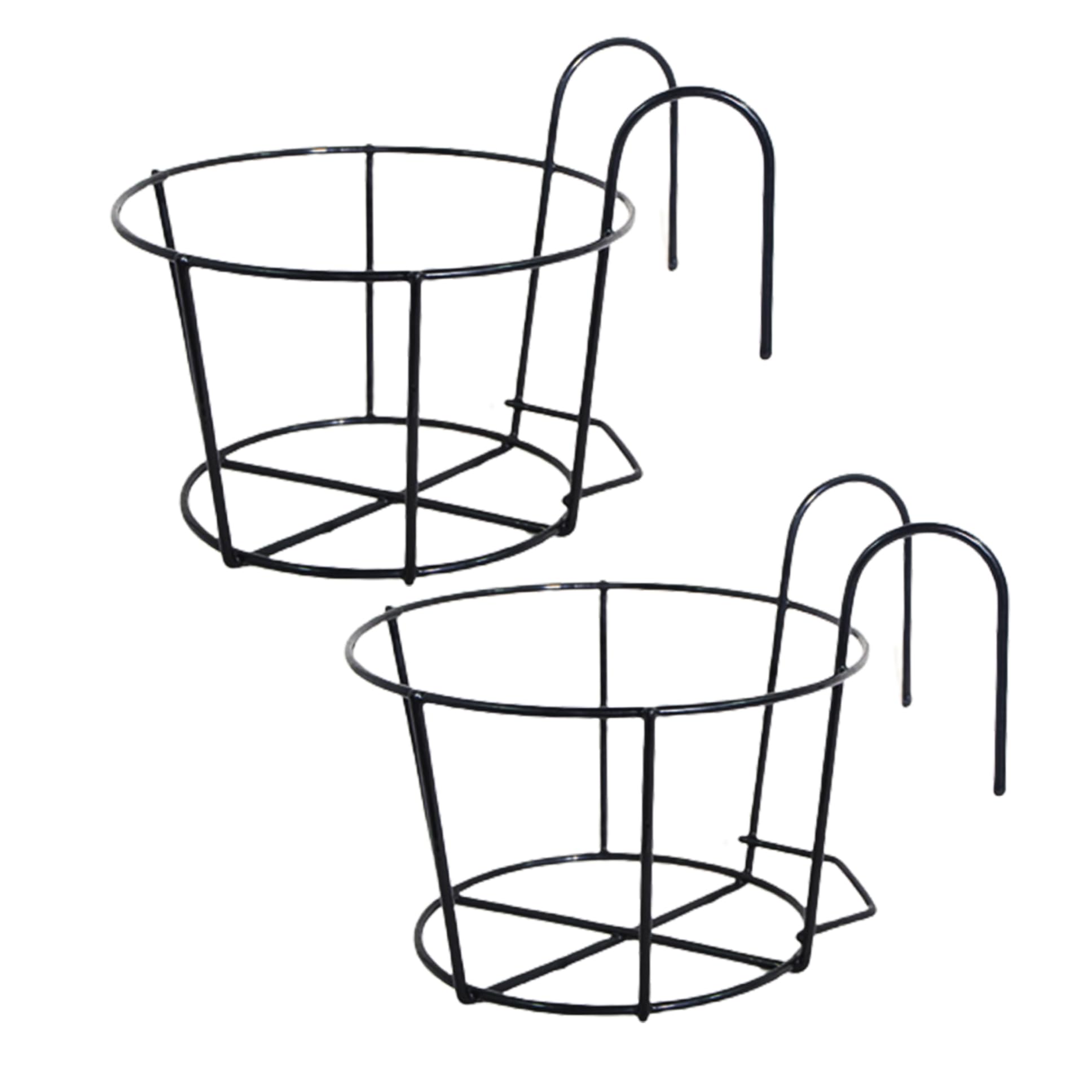 Support de Panier Suspendu en métal pour fleurir le balcon, le porche et la balustrade de maison
