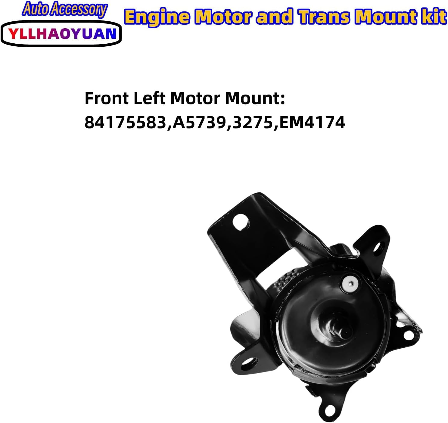 Yllhaoyuan Set of 2 Front Engine Mounts for Silverado Sierra 1500 Tahoe Suburban Yukon Escalade 2014-2020 - Replaces 84175583, 84175582, A5739, A5738 - Fixes Vibration