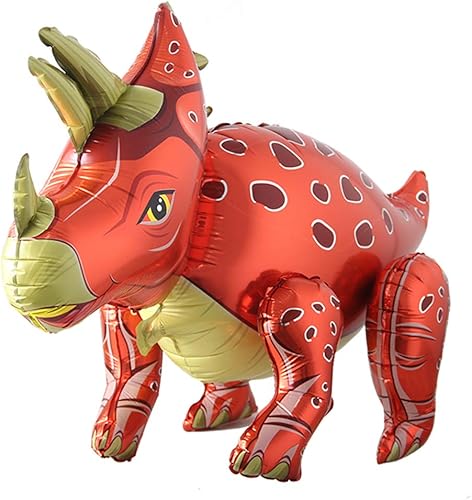 Miniatura 15 de Globos de dinosaurio de pie con diseño de tiranosaurio para fiesta de cumpleaños, baby shower. Kit de decoración de suministros inflables para 3d