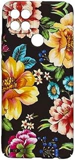 جراب خلفي صلب بتصميم مبتكر على شكل ورود لموبايل اوبو A15 وA15S من دراجون - متعدد الالوان، بلاستيك