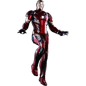 Power Poses Civil War Captain America Iron Man Mark 46 1/6 Scale Plastic Pre-Painted Limited Action Figure
