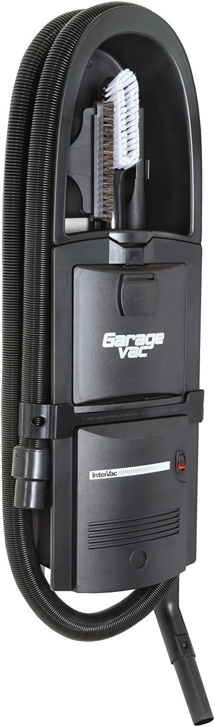 GarageVac GH120-E Black Wall Mounted Garage Vacuum with Accessory