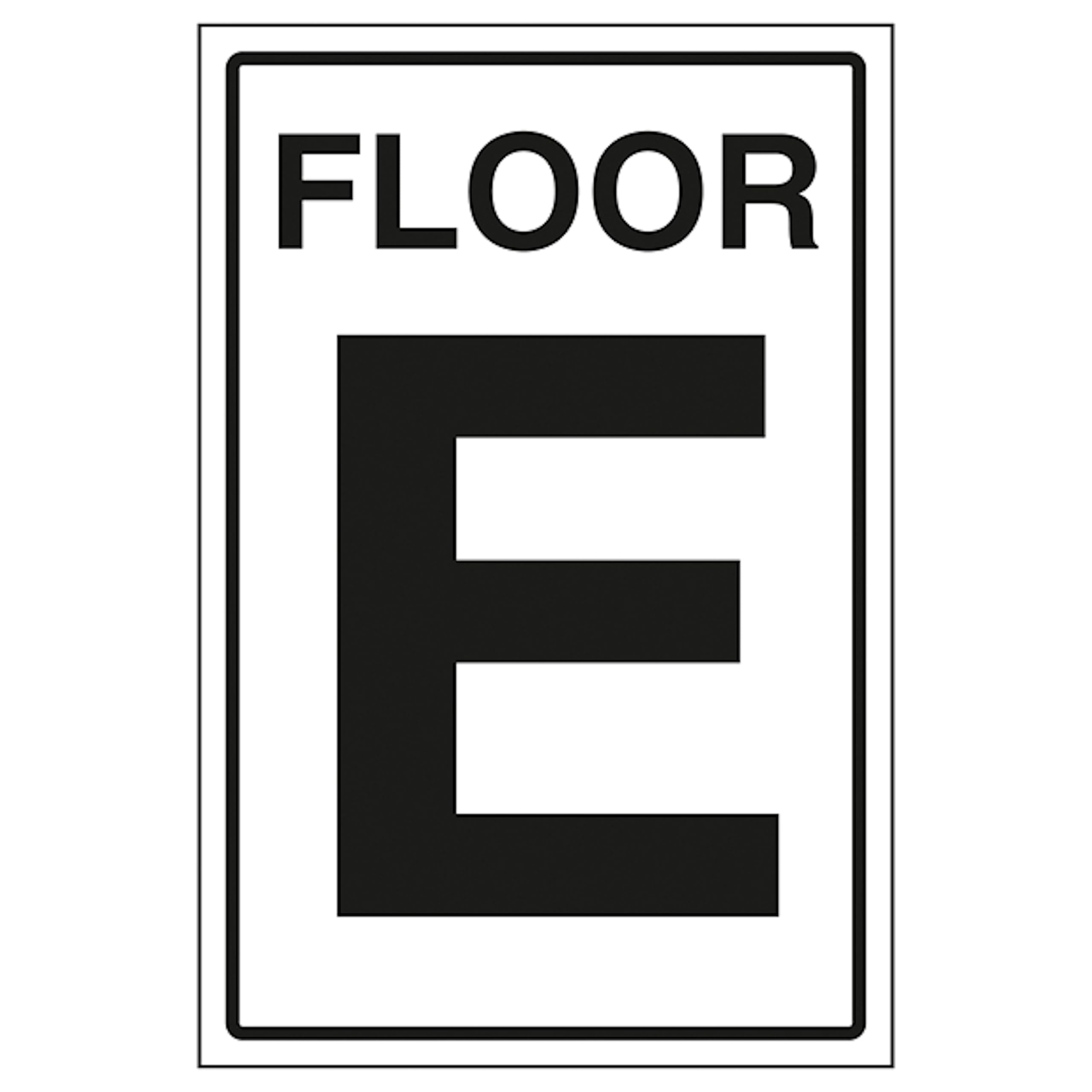 V Safety Floor E 200 x 300mm - 2mm Rigid Plastic Safety Sign