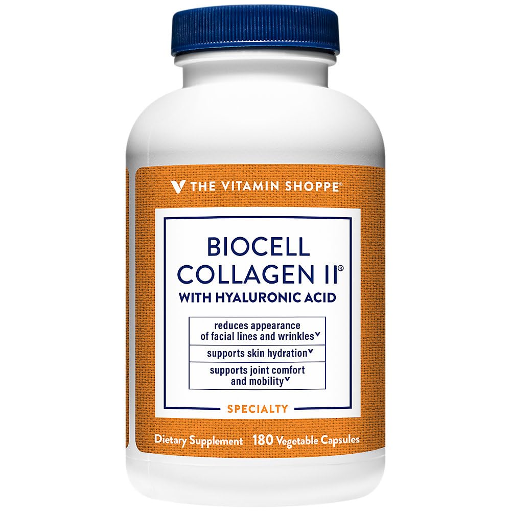 The Vitamin Shoppe BioCell Collagen II with Hyaluronic Acid - Skin & Joint Health - 1,000 MG (60 Vegetable Capsules) — Amazon image 9