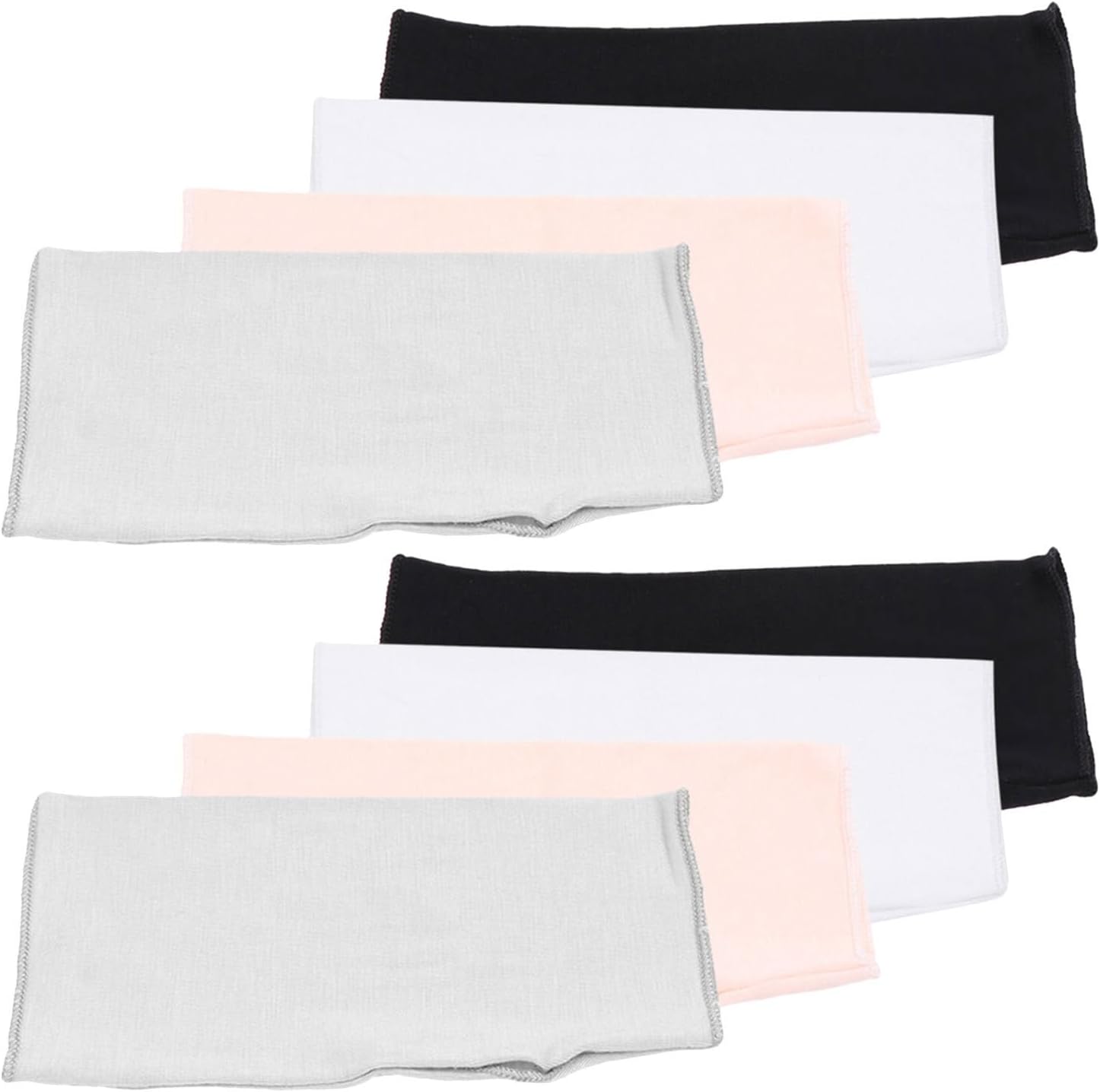 Sun Gloves in Summer 8 Pairs UV Protection Wrist Length for Women Lightweight Fingerless Gloves Breathable Modal Material for Driving and Commuting