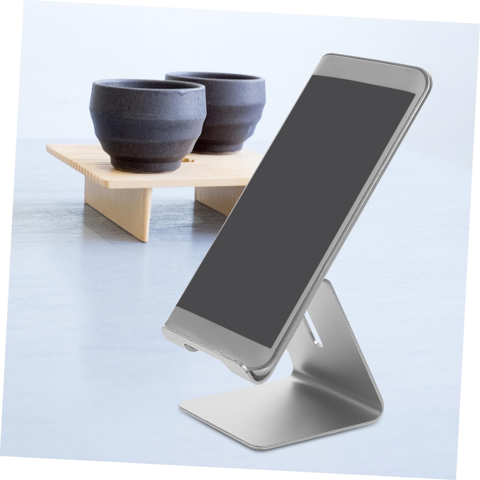 OSALADI 6pezzi Supporto Per Telefono Da Scrivania Alluminio Di Supporto Per Smartphone e Tablet Design Stabile e Pratico Per Ufficio e Casa
