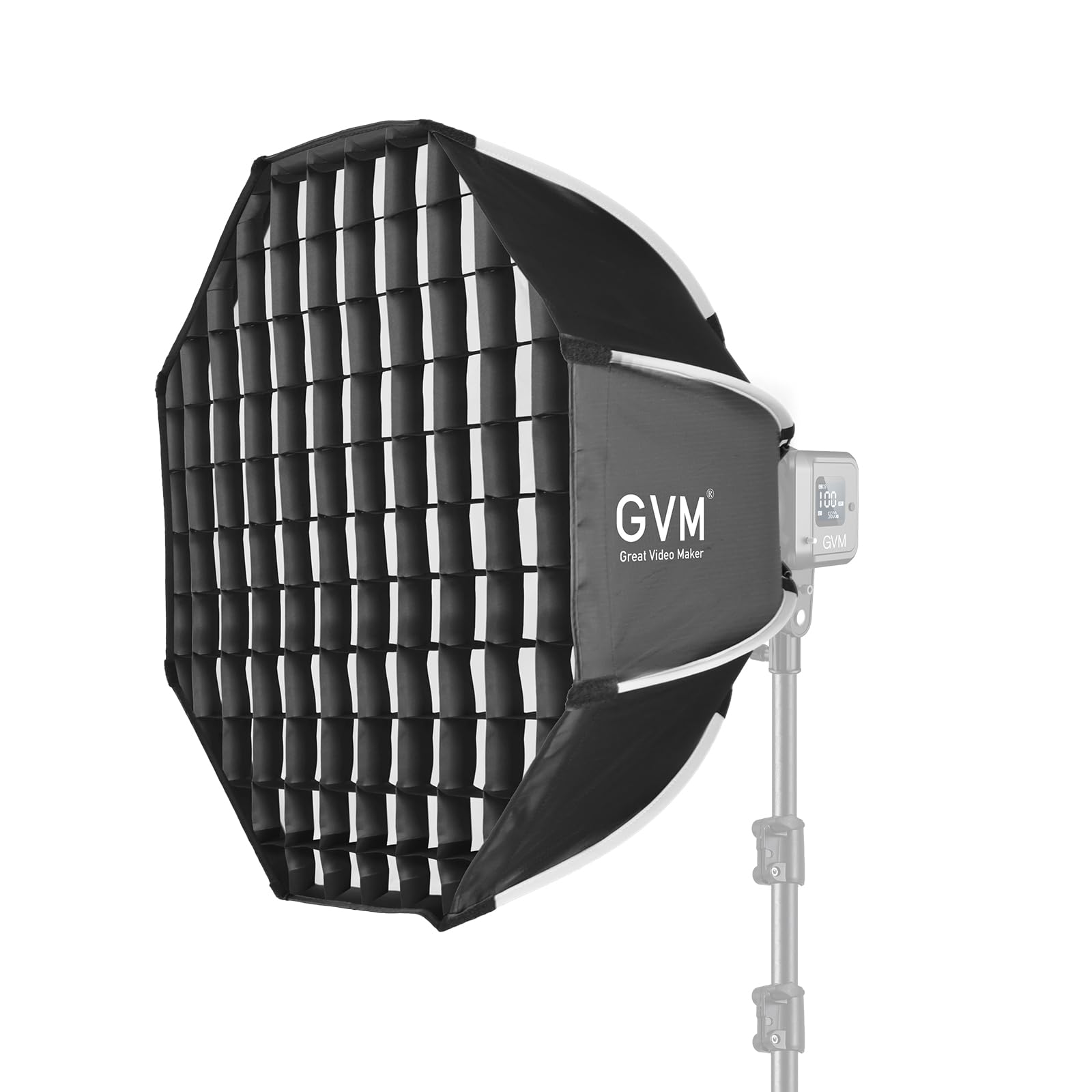 GVM 25.6inch/65cm Octagonal Softbox, Quick Release Bowens Mount Softbox with Diffusers/Honeycomb Grid/Carrying Bag, Light Dome Compatible with LED