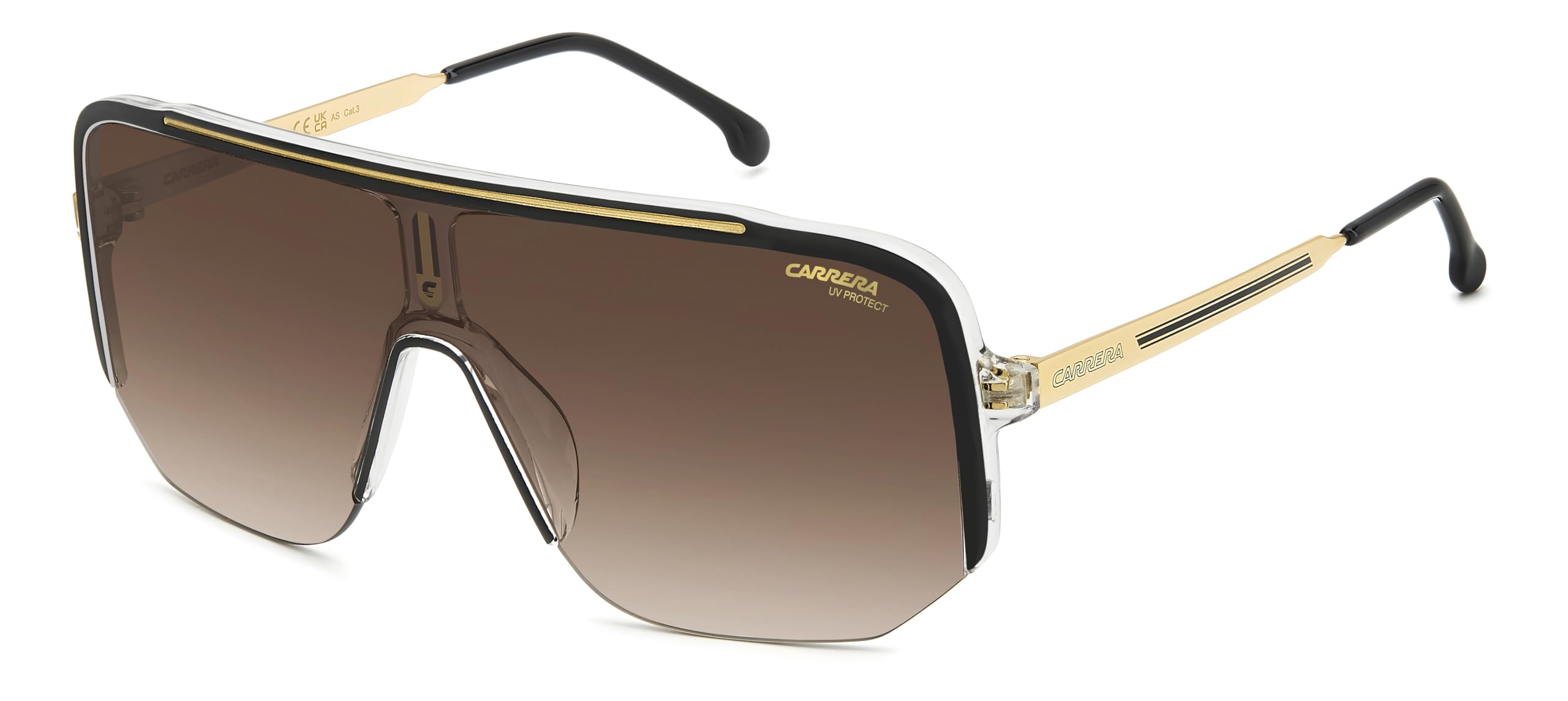 Carrera CARRERA 1061/S MATTE BLACK/GREY SHADED 59/16/145 Unisex Zonnebrillen