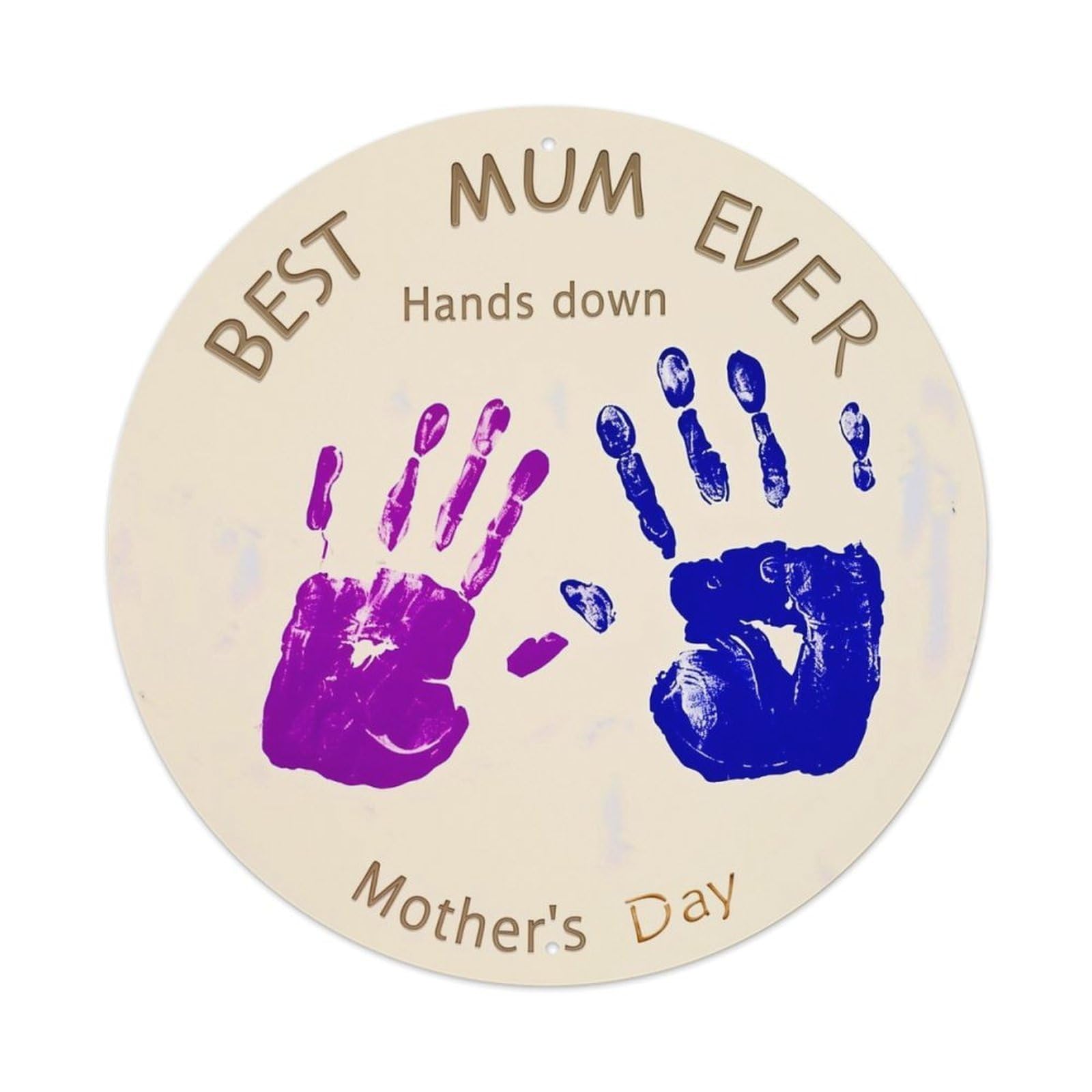 Best Mum Ever Hands Down Mother's Day Metal Tin Sign Plaque