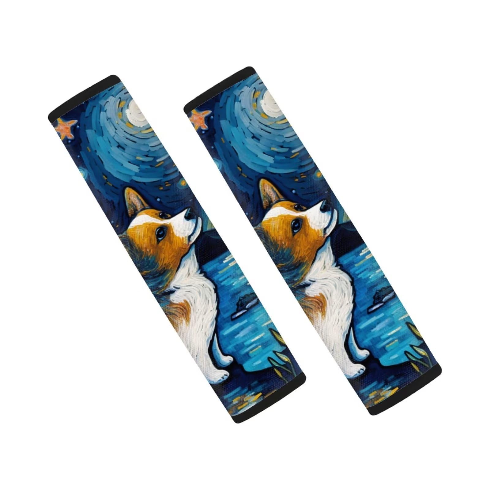 Showudesigns Highland Cow Sunflower Car Seat Belt Covers for Kids Adults Universal Fit Seatbelt Strap Cover Backpack Harness Pads Animal Cattle Flower Car Seatbelt Covers — view 16