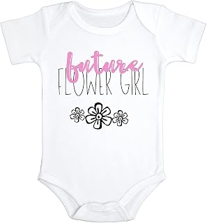 Future Flower Girl Baby Bodysuit for Wedding Announcement