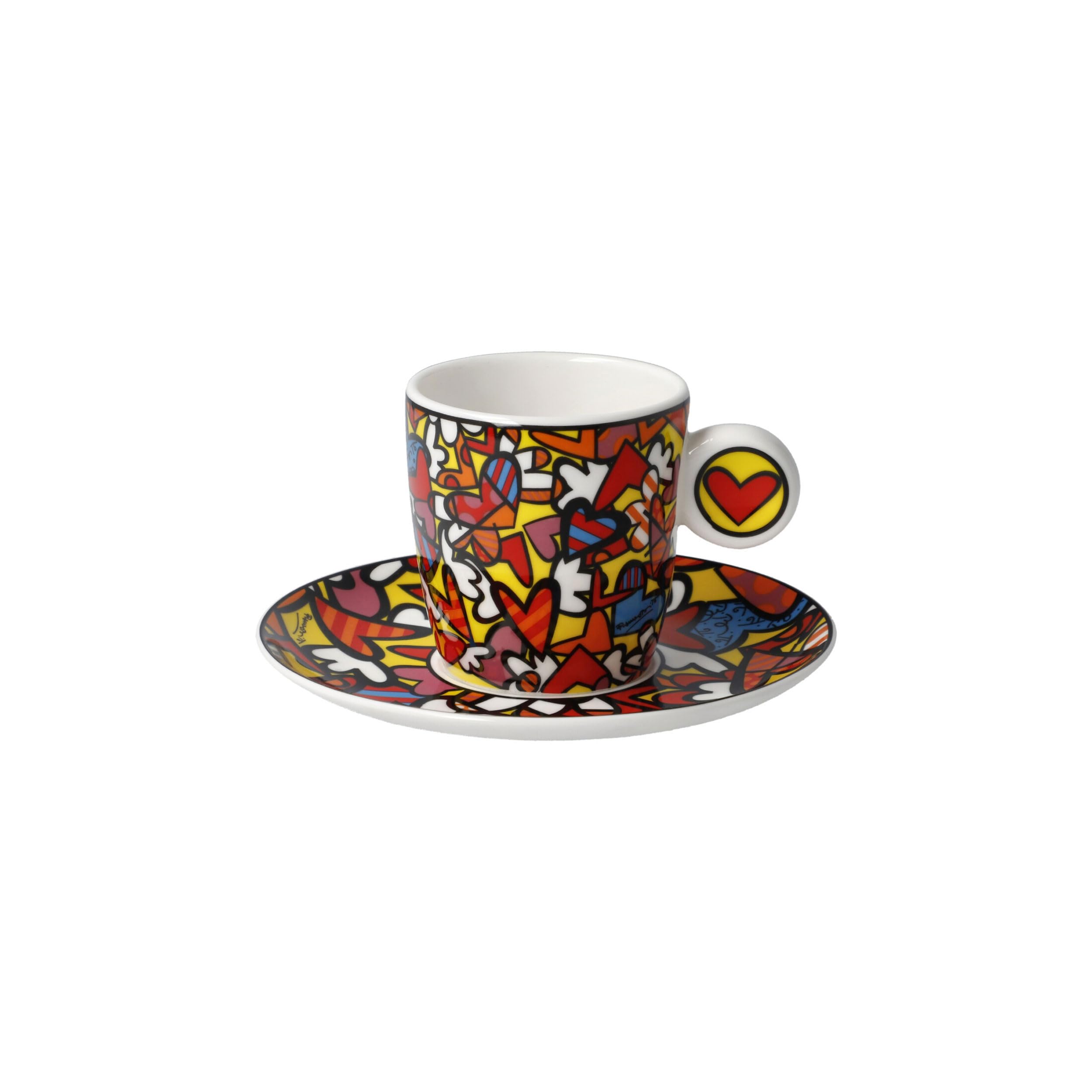 Goebel Tasse à expresso All we need is Love en porcelaine fine - Couleur : multicolore - Dimensions : 12 x 12 x 7 cm - 66-452-88-1