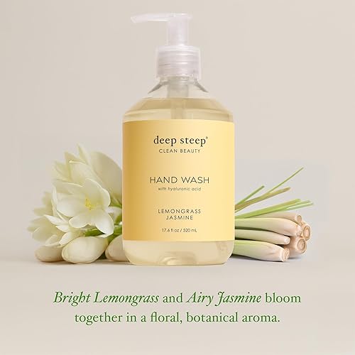 Miniatura 10 de Deep Steep Aceite de argán líquido para lavar a mano, 17.6 onzas (aloe de agua de rosas)