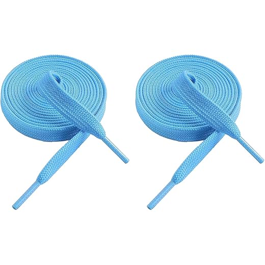 Light Blue Shoe Laces for Sports - Pack of 2 Pairs