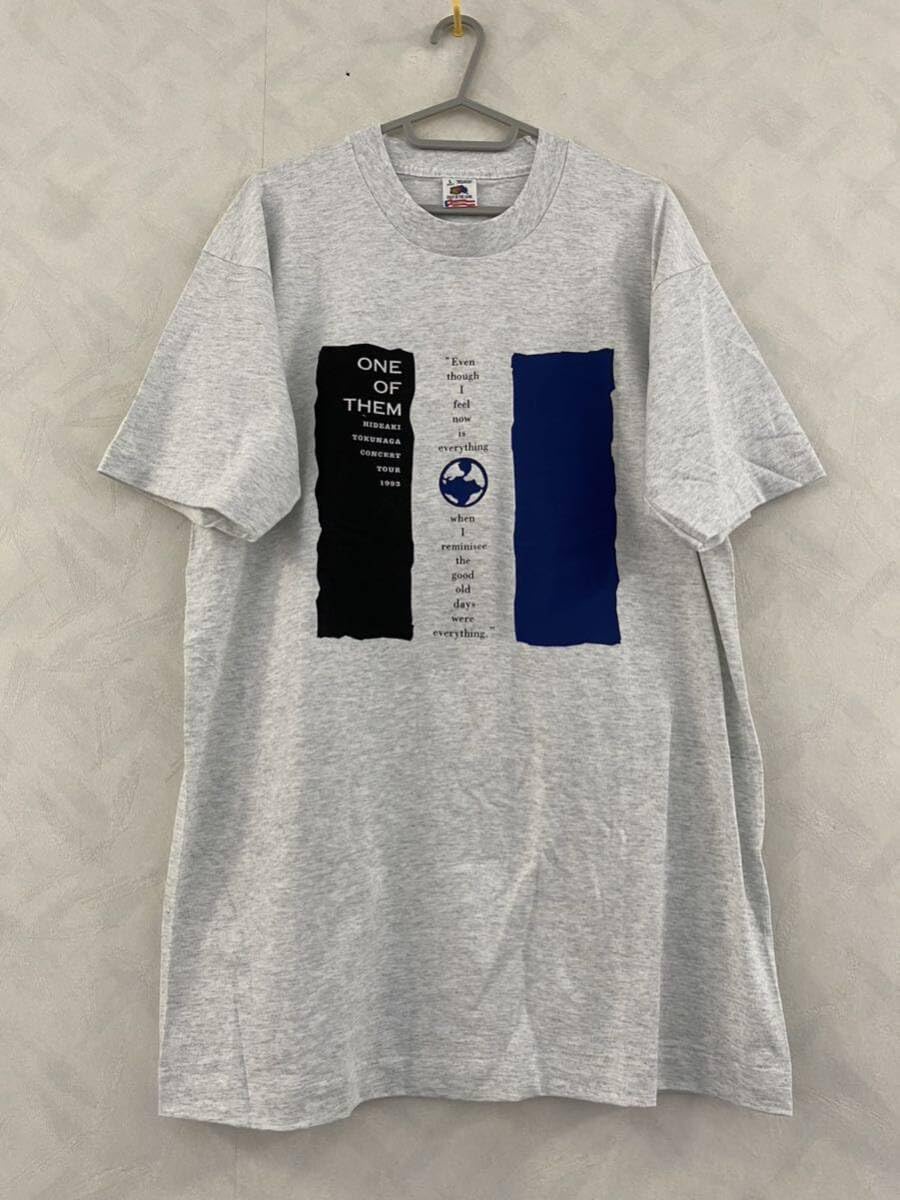未使用品 徳永英明 CONCERT TOUR 1993 Tシャツ サイズL Amazon.co.jp: 徳永英明 CONCERT TOUR 1993 ONE OF THEM Tシャツ