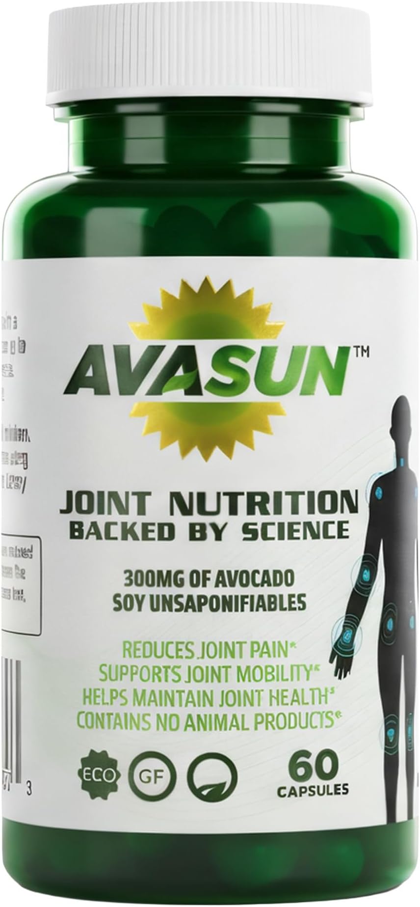 - ASU Joint Support Supplement – 300mg Avocado Soy Unsaponifiables for Joint Comfort, Mobility & Cartilage Health, Clinically Studied, Plant-Based, Non-GMO, Gluten-Free, 60 Capsules (2 Month Supply)