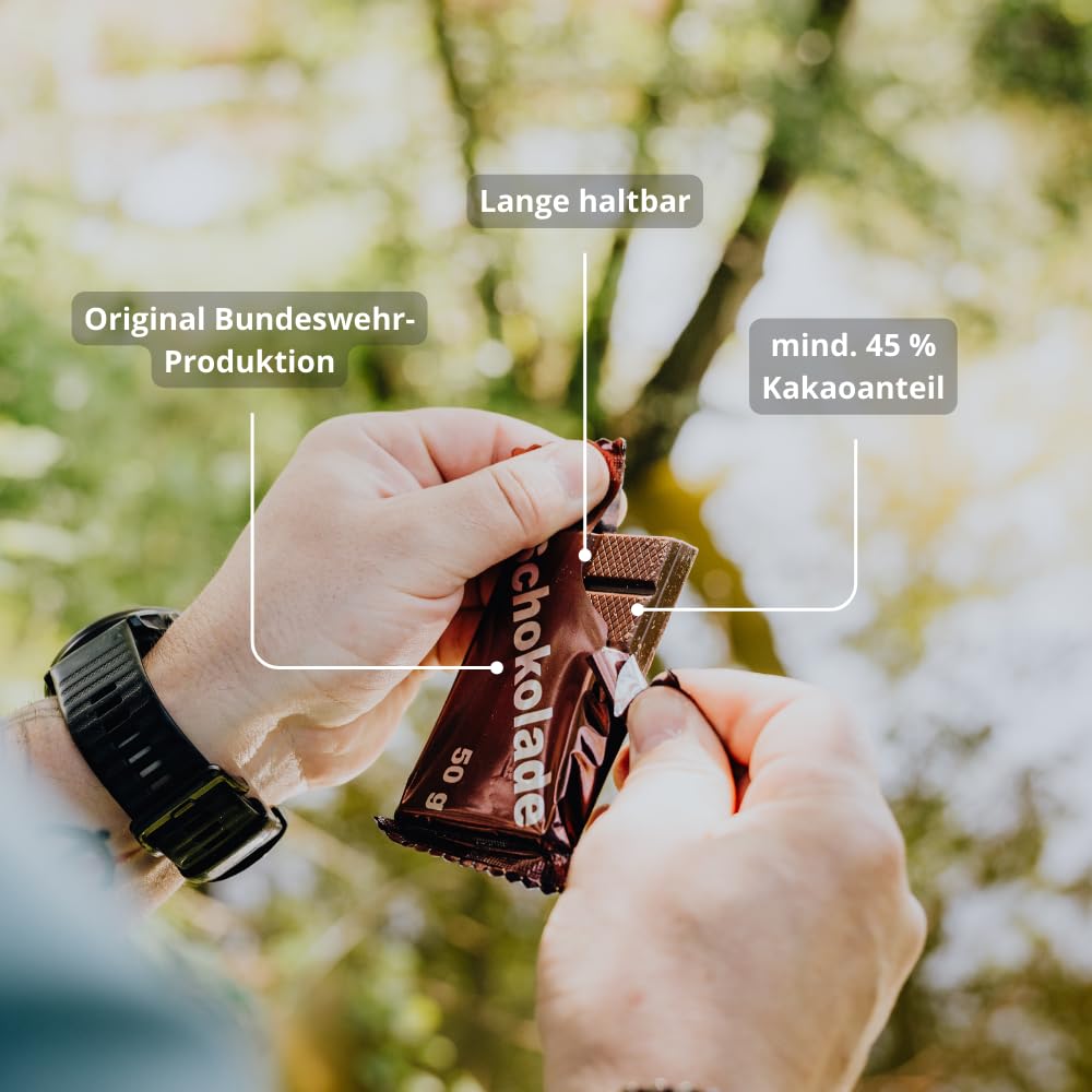 50 x 50 g Schokolade, Original Bundeswehr-Produktion