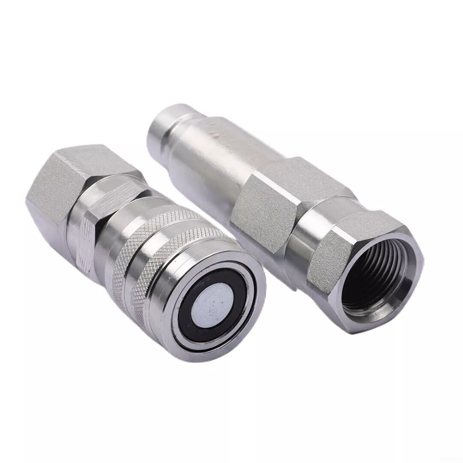 Flachsteckkupplungs-Set für Bobcat 7246777 7246790, Hydraulik für schnellkupplung Männlich & für weiblich für Bagger und Radlader, Metall