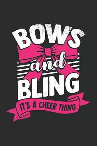 Bows And Bling It's A Cheer Thing: Ruled Cheerleading Notebook Journal | Cheerleader Gift