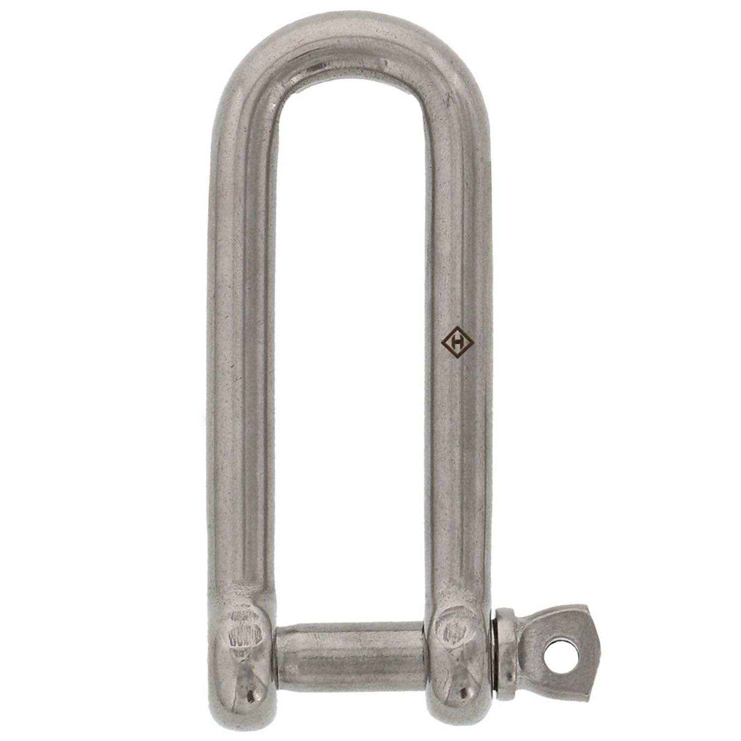E-Rigging 3/8 Stainless Steel Screw Pin Long D Shackle | Durable, Heavy Duty | for Sailing, Boating, Industrial Use, Utilities, Material Handling