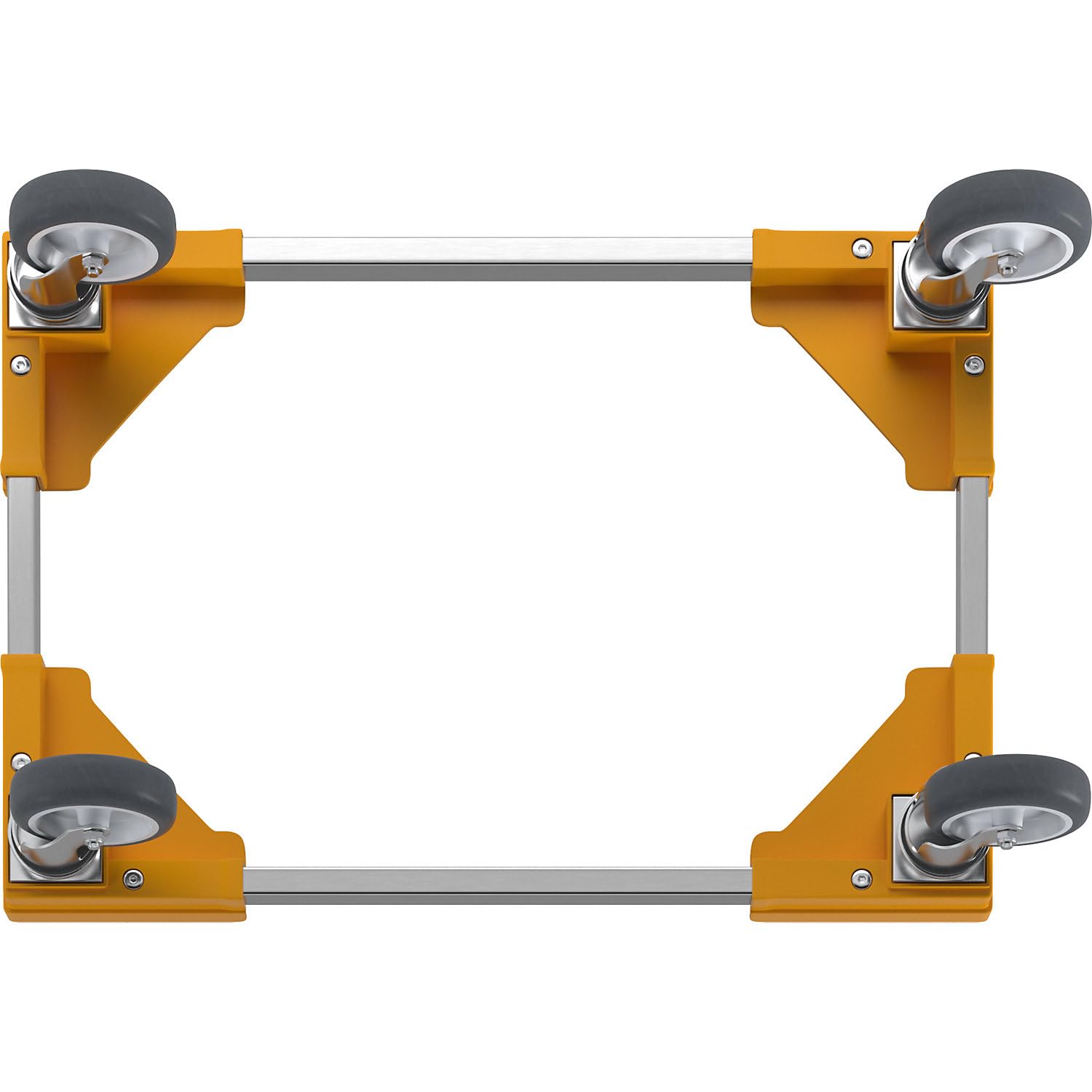 kaiserkraft | Profi-Fahrgestell | Hybrid | für Euroformat 600 x 400 mm | Gelb