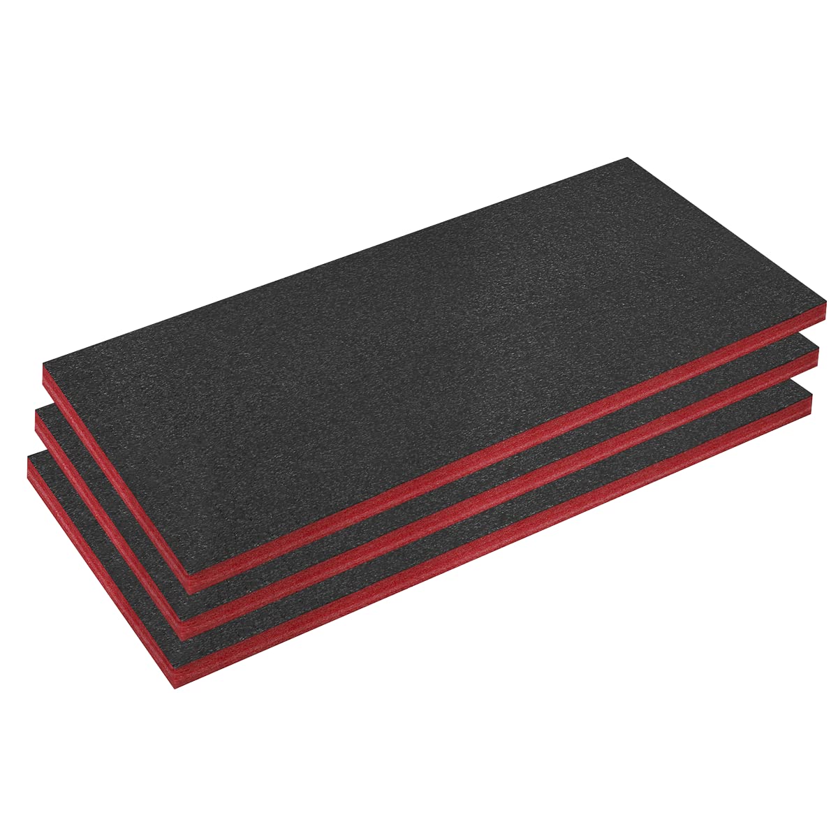 Sealey Easy Peel Shadow Foam® 50mm Red/Black - Pack of 3 - SFPK50R — image 1