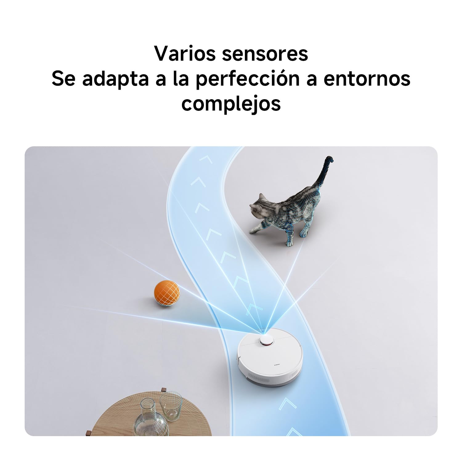 XIAOMI Robot Vacuum S40C, Aspirador y fregona 2 en 1, 5000Pa de succión, navegación Inteligente LDS, Recarga automática, Compatible con Suelos Duros y alfombras de Pelo Corto — view 9