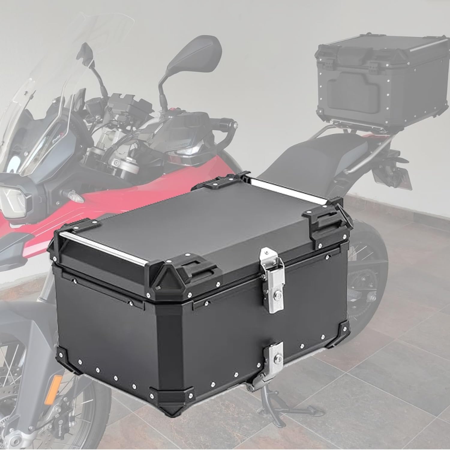 Top case de moto à double clé pour sécuriser vos affaires et voyager sans fatigue dorsale