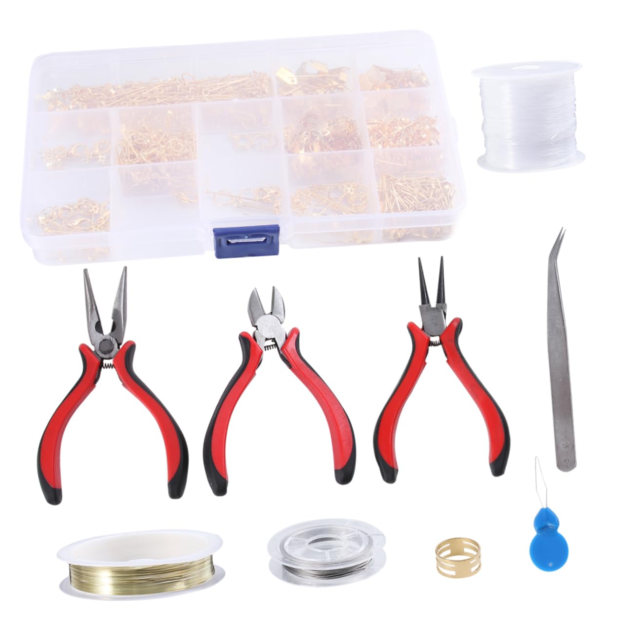 Operitacx Kit Creazione Gioielli in Metallo Oro 768 Pezzi, Set DIY