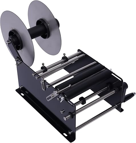 Miniatura 3 de HYYKJ-US Máquina de etiquetado redonda manual MT-30 Etiquetadora de botellas redondas con asa, latas de metal de plástico de vidrio, máquina